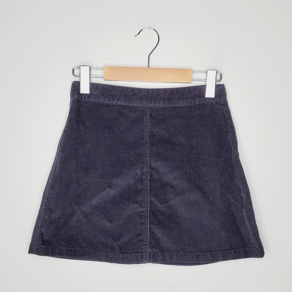 ARITZIA WILFRED FREE Black Corduroy Mini Skirt - Picture 3 of 8